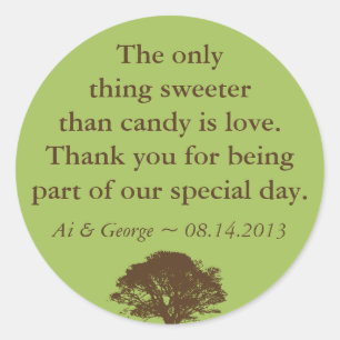 Chêne vert brun mariage cote favoriser étiquette