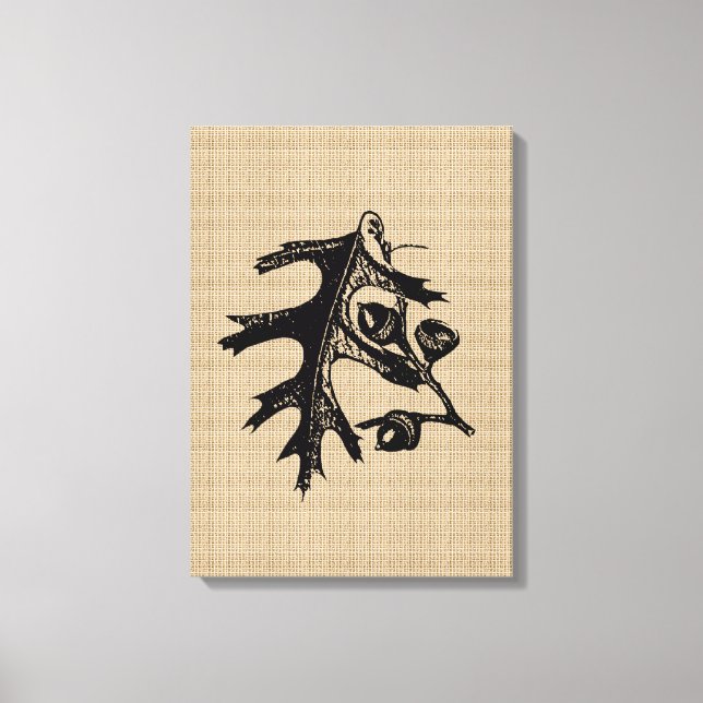 Chêne vintage sur toile (Recto)