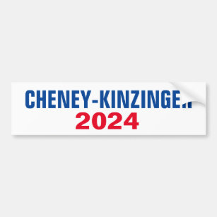 CHENEY KINZINGER 2024 AUTOAUFKLEBER