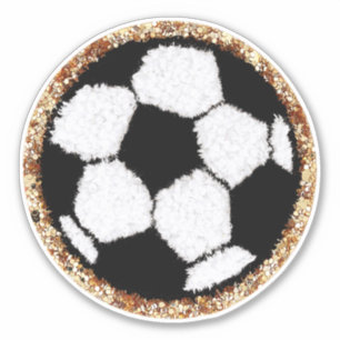Chenille-Fußball Aufkleber