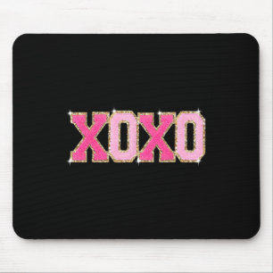 Chenille Patch Sparkling Xoxo Valentinstag Herz Mousepad
