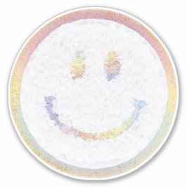 Chenille Smile-Gesicht Aufkleber