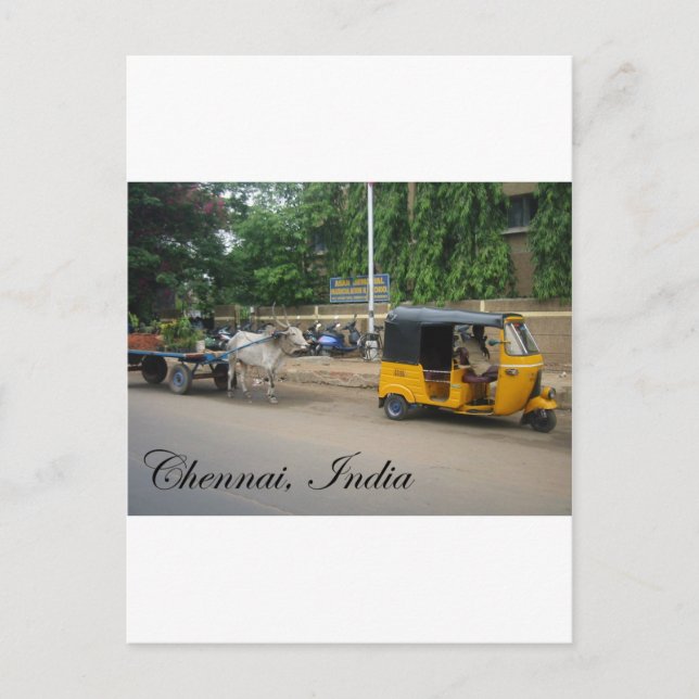 Chennai, Indien Postkarte (Vorderseite)