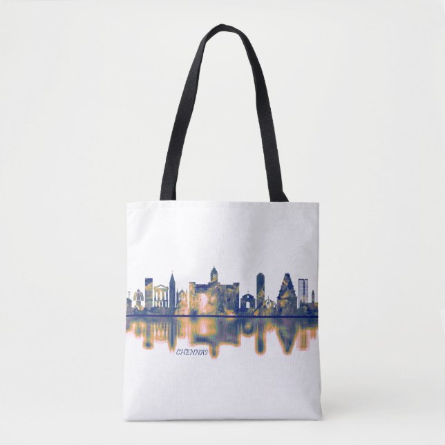 Chennai Skyline Tasche (Vorderseite)