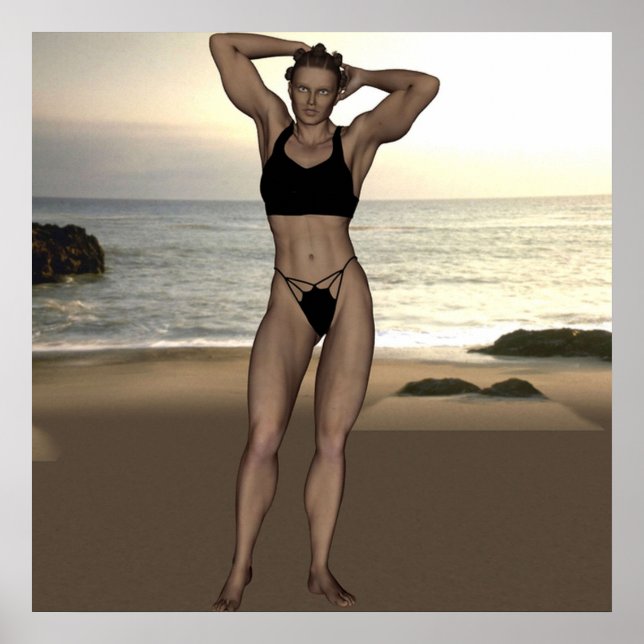 Chennel Johnson in Swimsuit Poster (Vorne)