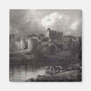 Chepstow Schloss, graviert von R. Hinshelwood Magnet