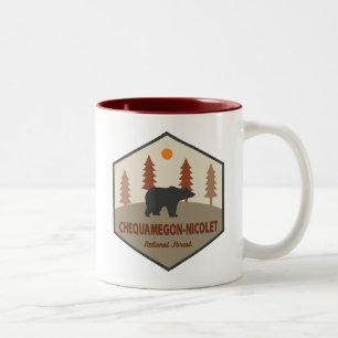 Chequamegon-Nicolet National Forest Bear Zweifarbige Tasse