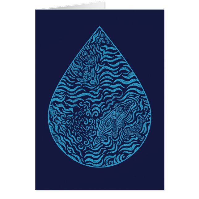 Chèque-cadeau de baisse de famille d'océan (Devant)