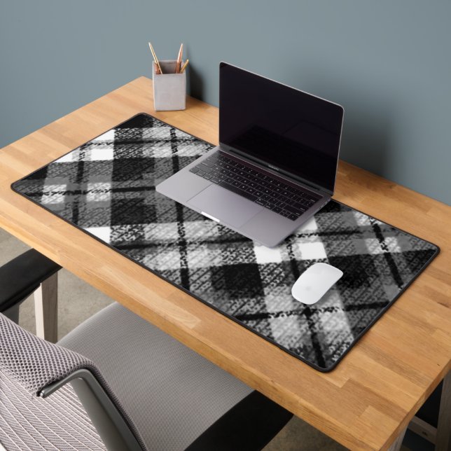 Chèque Tartan noir blanc Ferme moderne (Bureau 2)