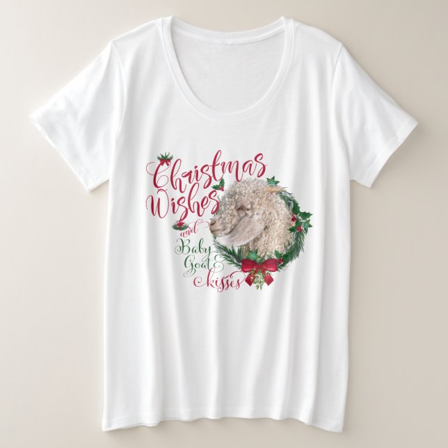 CHÈQUE | Voeux de Noël Bébé Chèvre Baisers Angora (Design devant)