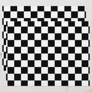 Chèques en noir et blanc Papier recto double