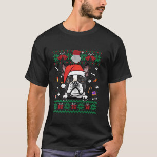 Cher Boston Terrier Chien moche Noël Sweat San