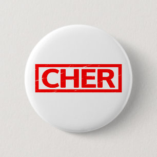 Cher Briefmarke Button