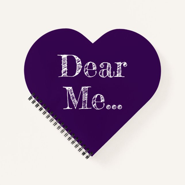 Cher Moi .. Cahier à spirale violet foncé (Devant)