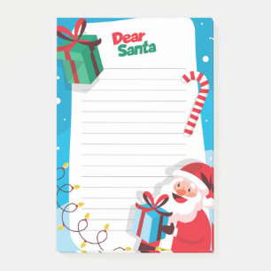 Cher Père Noël Cadeau Canne à Sucre Post-It Notes