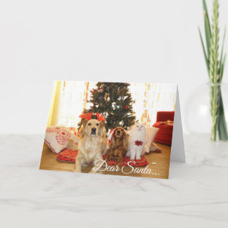 Cher Père Noël, définissent la carte de Noël drôle