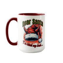 Cher Père Noël drôle Mug de Noël