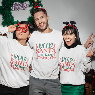 Cher Père Noël il a été encadré sweatshirt de Noël
