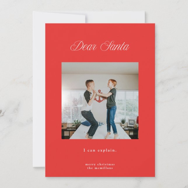 Cher Père Noël, Je Peux Expliquer La Carte Rouge D (Devant)