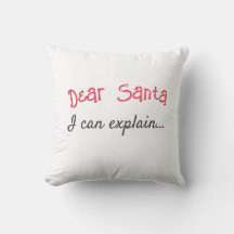 Cher Père Noël je peux expliquer ... Oreillers bla