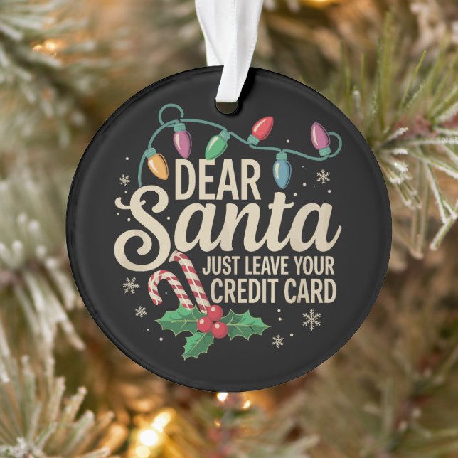 Cher Père Noël laissez simplement votre carte de c (Arbre)