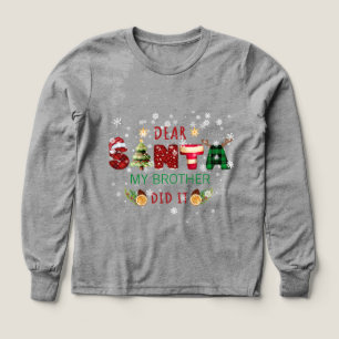 Cher Père Noël Mon Frère L'a Fait Amusement Classi