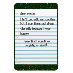 Cher Père Noël Premium Magnet