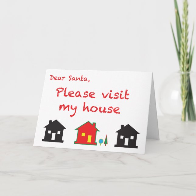 Cher Père Noël S'Il Vous Plaît Visitez Ma Carte De (Devant)