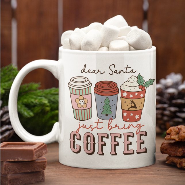 Cher Père Noël, viens d'apporter du café Mug de No (Créateur téléchargé)