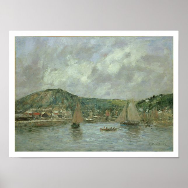 Cherbourg, 1883 (Öl auf Leinwand) Poster (Vorne)