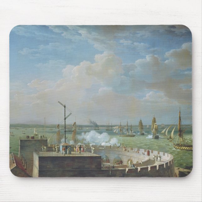 Cherbourg-Hafen, 1822 Mousepad (Vorne)