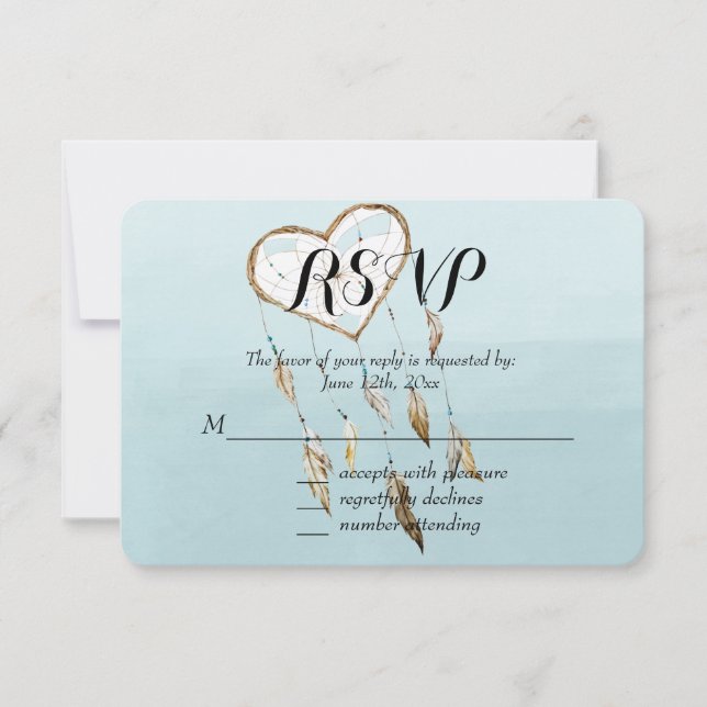 Chercheur de rêve cardiaque RSVP (Devant)