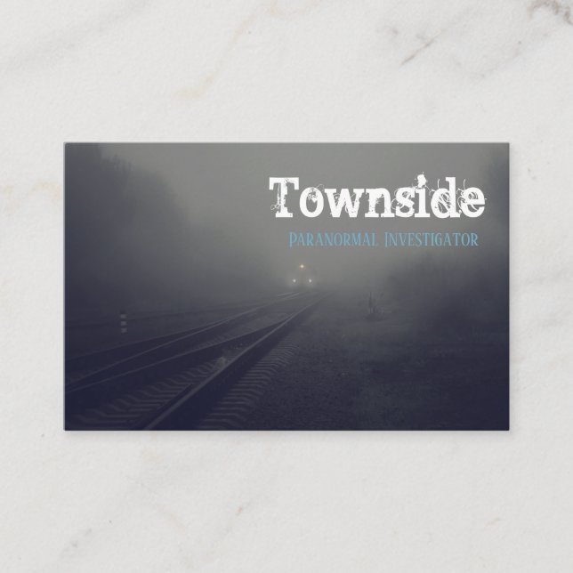 Chercheur paranormal Carte de visite de scène ferr (Devant)
