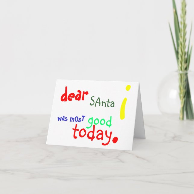 Chère carte de Noël Père Noël (Devant)