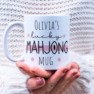 Chère mahjong mug personnalisable