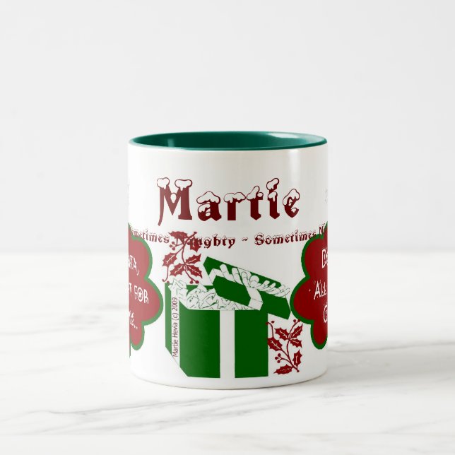 Chère tasse de 2-Ton de Père Noël - personnalisez (Centre)