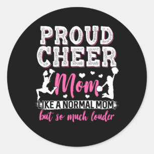 Chereleader Mama Cheer Mama Runder Aufkleber
