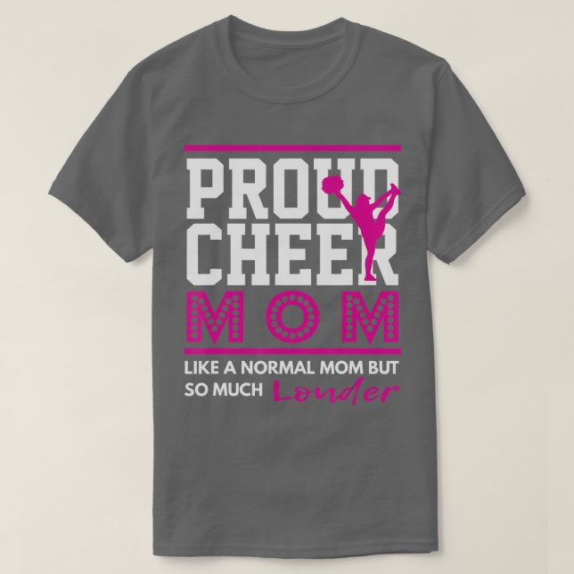 Chereleader Proud Cheer Mama T-Shirt (Design vorne)