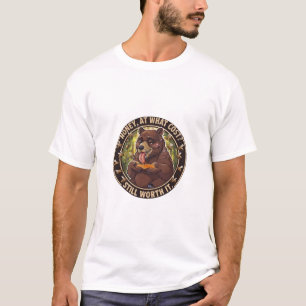 Chéri, à quel prix ? T-shirt drôle d'ours piqué pa