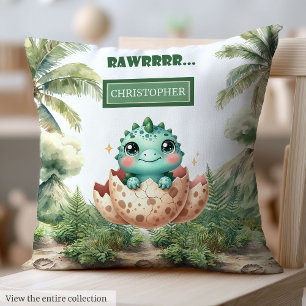 Chérie éclosion Bientôt bébé Dinosaur Baby Coussin