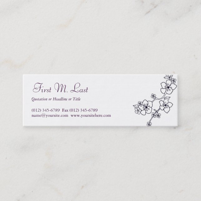 Cherie Mini Visitenkarte (Vorderseite)