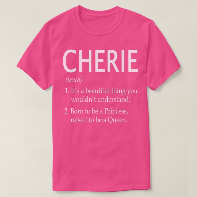 Cherie Name Gift 131 T-Shirt (Design vorne)