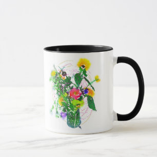 Cherie's Garten Schwarze 11 oz Combo-Tasse Tasse