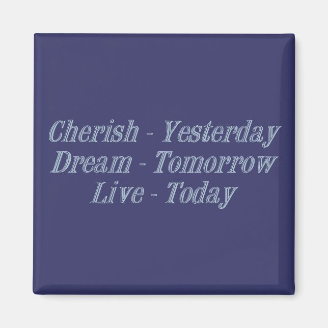 Cherish blue magnet (Vorne)
