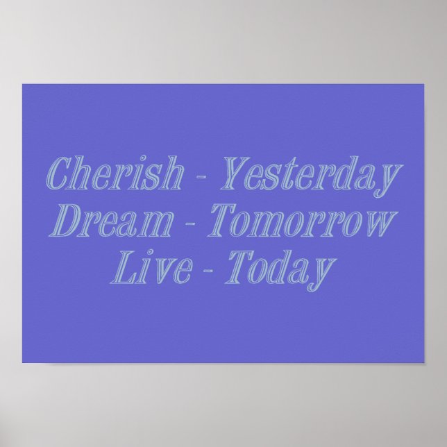 Cherish blue poster (Vorne)