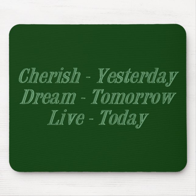 Cherish Green Mousepad (Vorne)