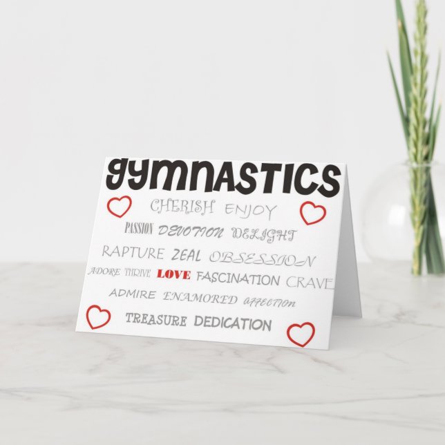 Cherish Gymnastics Karte (Vorderseite)
