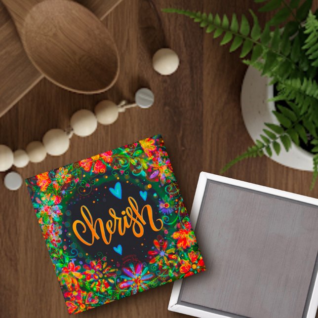 Cherish Hübsch floral Trendy Inspiration Spaß Magnet (Von Creator hochgeladen)