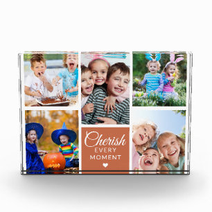 Cherish Jeden Moment Terracotta 5 Picture Collage Fotoblock