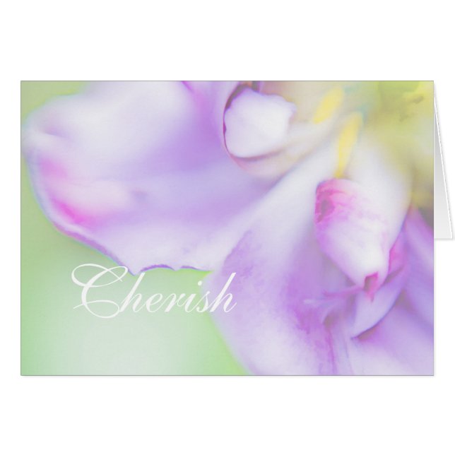 Cherish Note Card (Vorderseite (Horizontal))